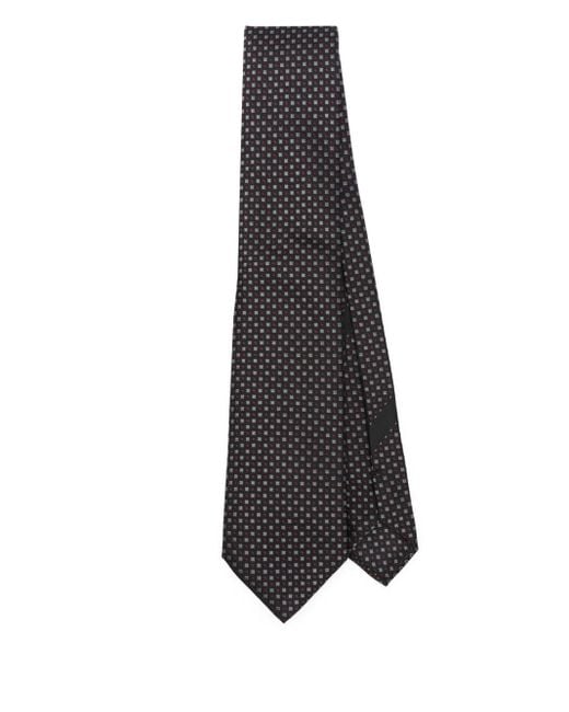 Dolce & Gabbana Geometrisch Gemusterte Seidenkrawatte in White für Herren