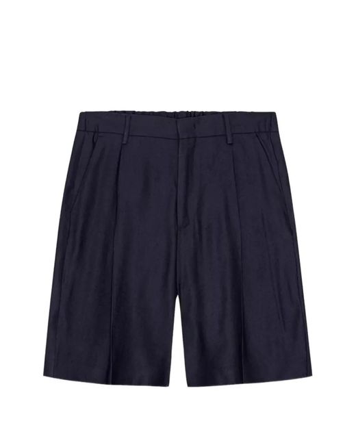 NN07 Blue Kay Pleated Shorts for men