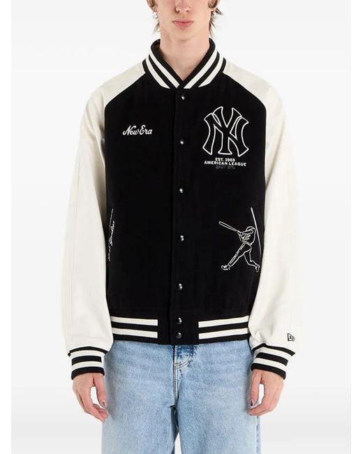 KTZ Black New York Yankees Varsity Jacket
