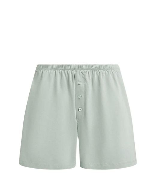 12 STOREEZ Blue Mica Mercerised Cotton Shorts