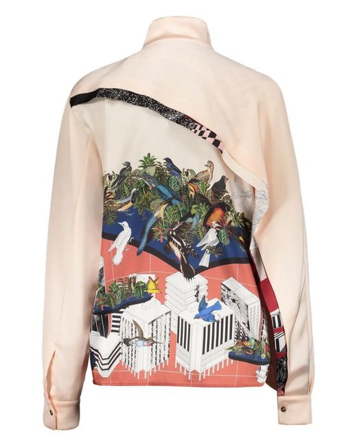 Cedric Charlier White Printed Blouse