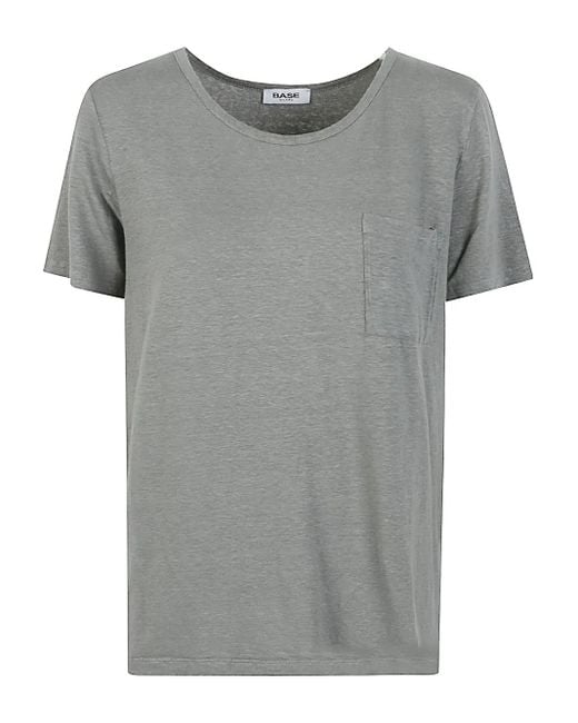 Base London Gray Patch-Pocket T-Shirt