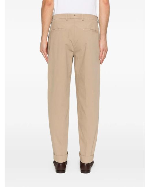 Berwich Natural Pleated Trousers for men
