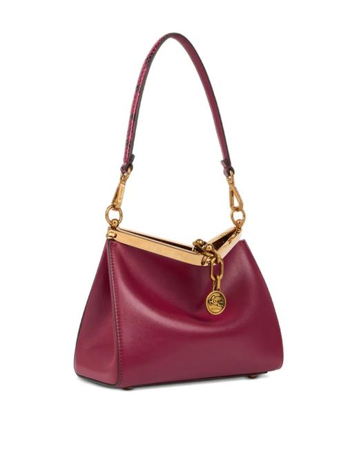 Etro Red Small Vela Shoulder Bag