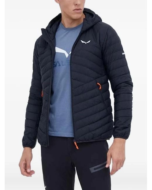 Salewa Blue Brenta Hooded And Padded Jacket for men