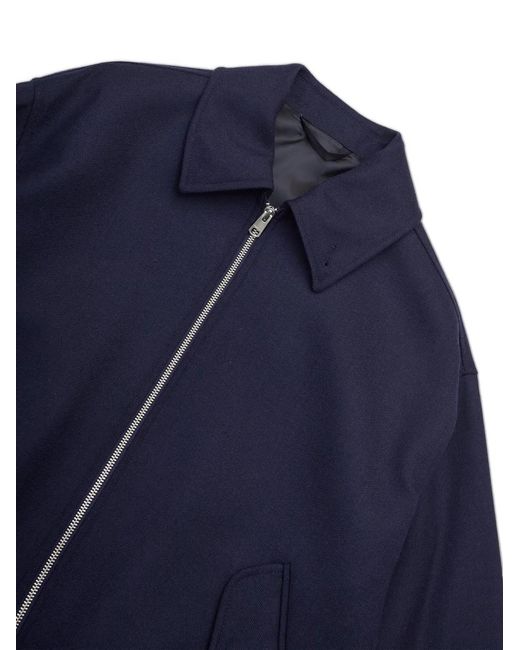 SELECTED Blue Zip-Up Patch-Pocket Jacket for men