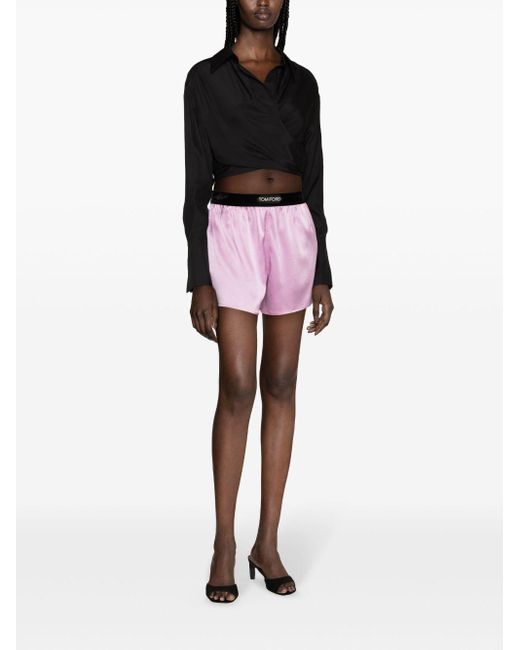 Tom Ford Pink Shorts With Elasticated Waist