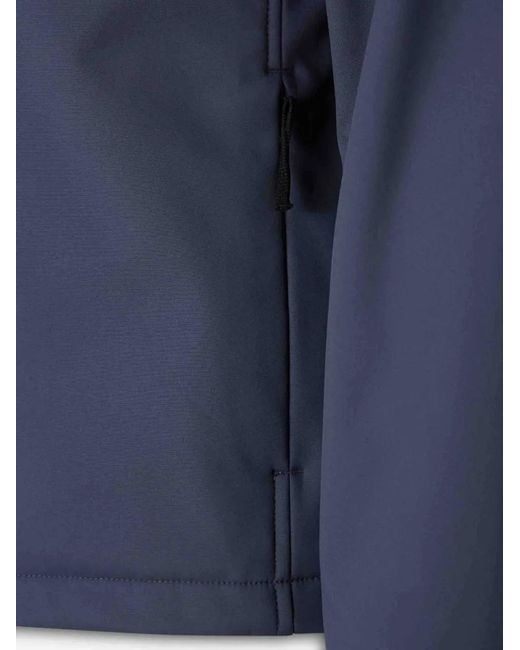 Stone Island Blue Logo-Patch Jacket for men