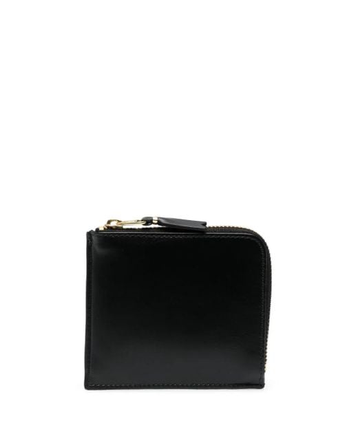 Comme des Garçons Black Leather Zipped Wallet