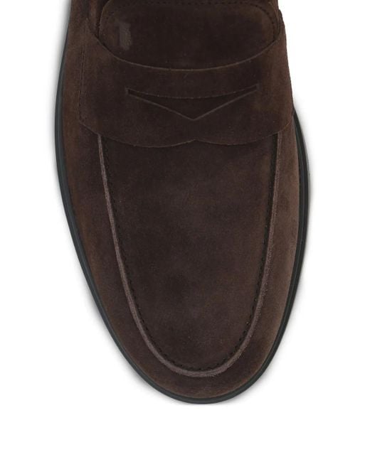 Tod's Brown Suede Moccasin for men