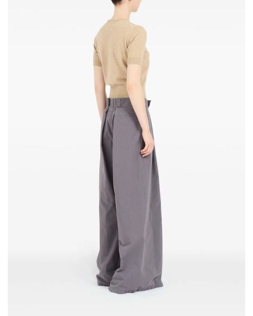 Maison Margiela Gray Four-Stitch Palazzo Trousers