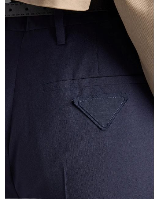 Prada Blue Light Mohair Pants