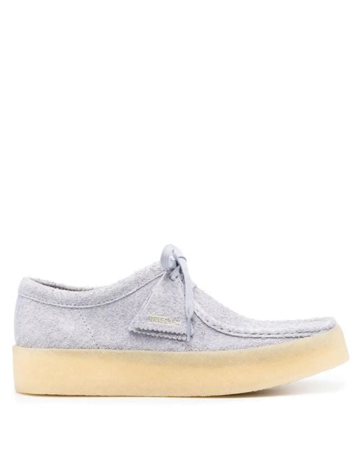 Clarks White Wallabee Cup Loafers for men