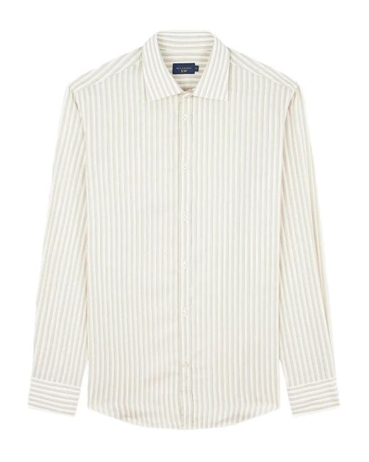 Paul & Shark White Striped Shirt for men