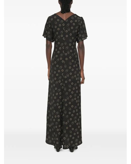 Isabel Marant Black Falja Maxi Dress
