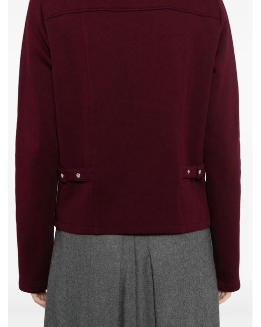 Agnes B. Purple Buttoned-Up Jacket