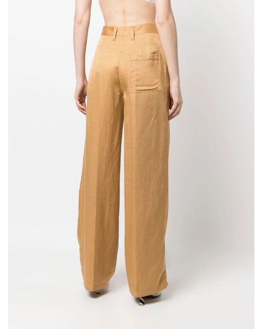 Forte_forte Natural Wide-Leg Tailored Trousers