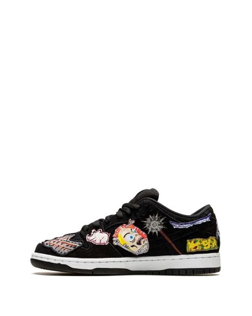 Nike Black Sb Dunk Low "Neckface" Sneakers