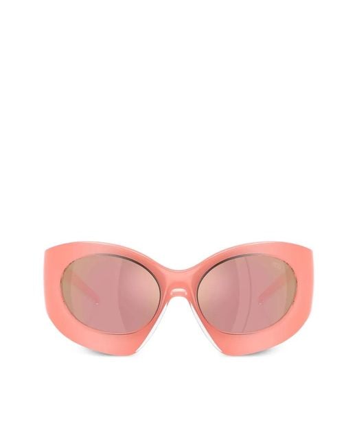 DIESEL Pink Oval-Frame Sunglasses