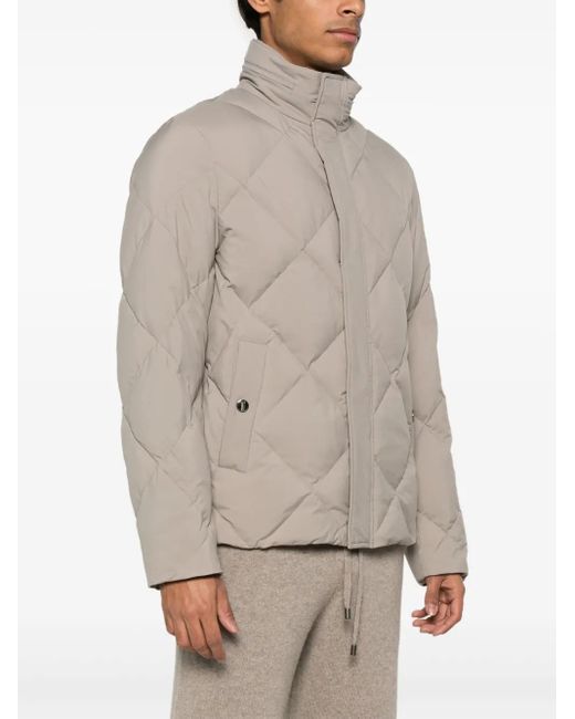 Canali Natural Diamond-Quilted Jacket for men