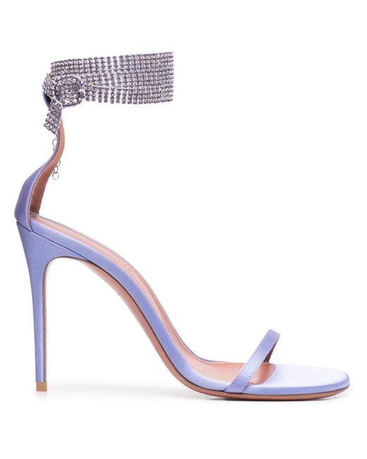AMINA MUADDI Giorgia Crystal-embellished Sandals | Lyst UK