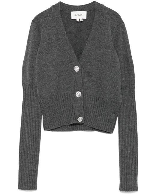 Ba&sh Gray Tanda Cardigan