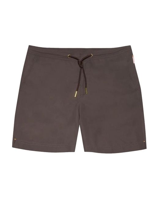Orlebar Brown Gray Short De Bain Bulldog Drawcord for men