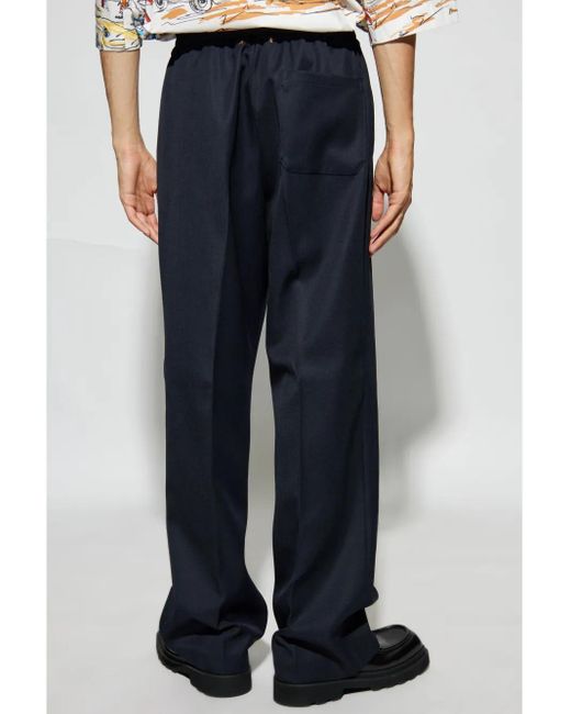 Golden Goose Deluxe Brand Blue Creased Trousers for men