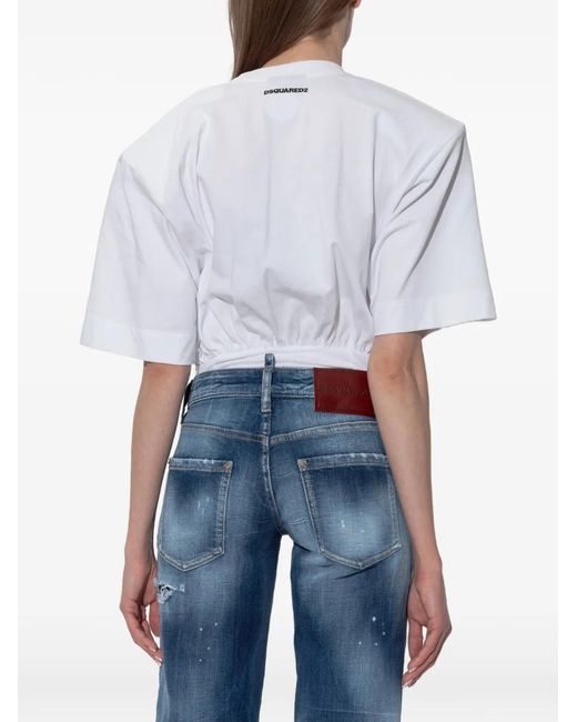 DSquared² White Iconique Bodysuit