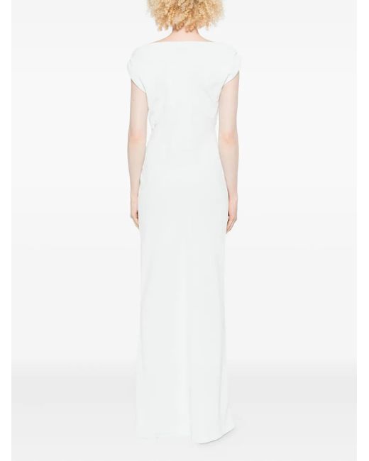Paris Georgia Basics Raina Midi Dress in White | Lyst UK