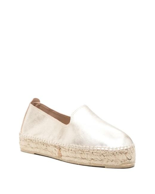 Manebí Natural Metallic-Finish Espadrilles