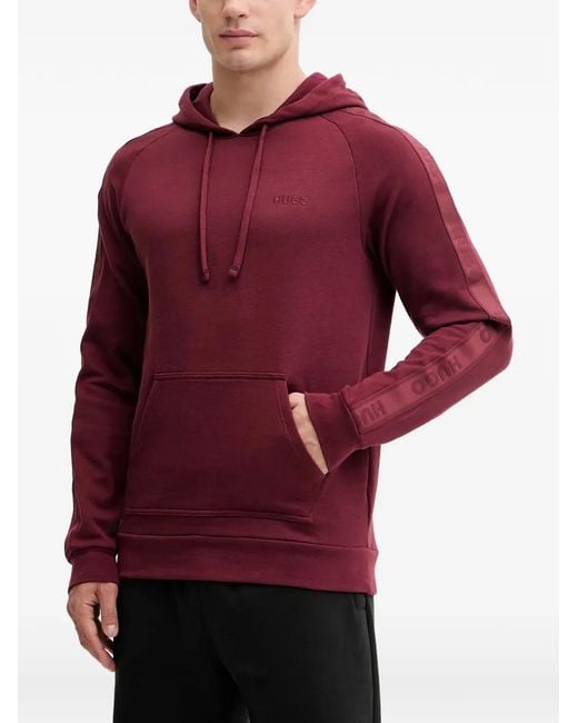 HUGO Hoodie mit Logo-Ärmel in Red für Herren