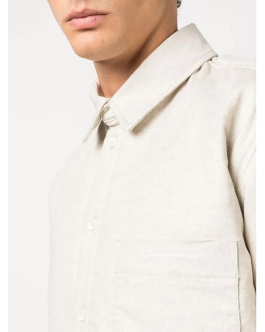 Jacquemus White La Chemise Boulanger Shirt for men