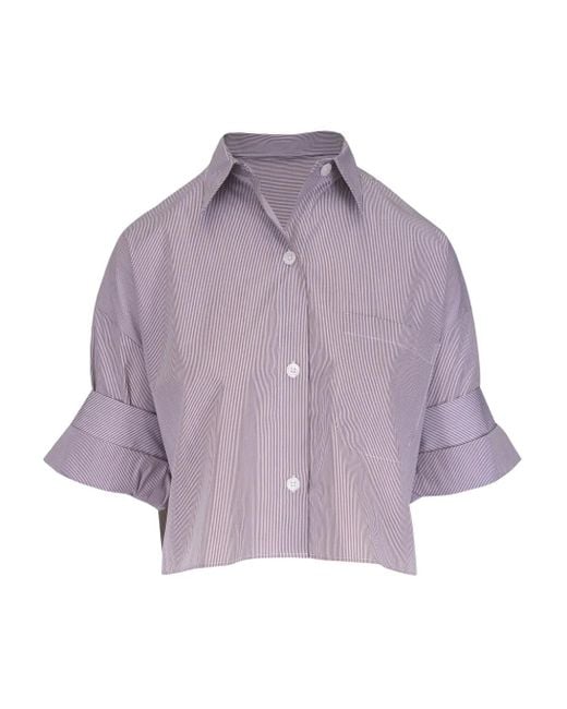 Twp Purple Cotton Shirt