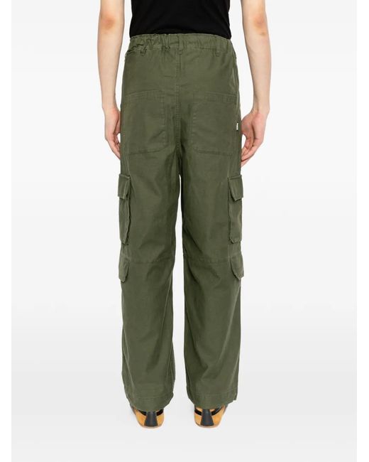 PEACE AND AFTER Green Side-Pockets Trousers for men