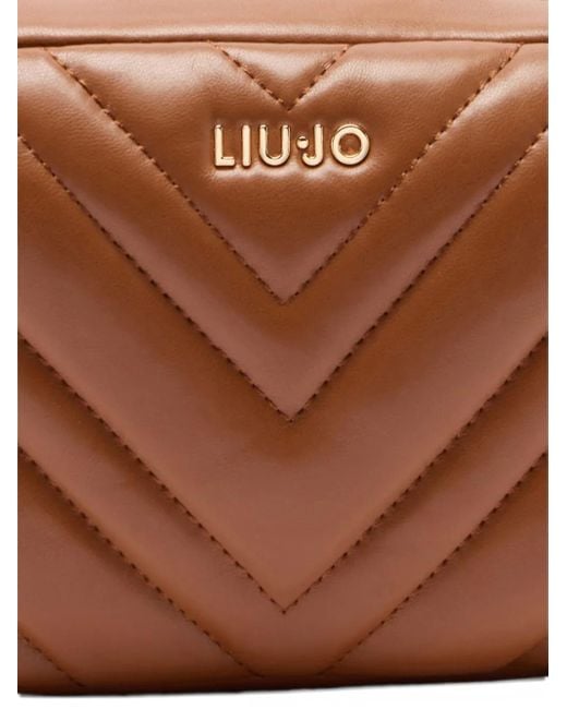 Liu Jo Brown Small Quilted Cross Body Bag