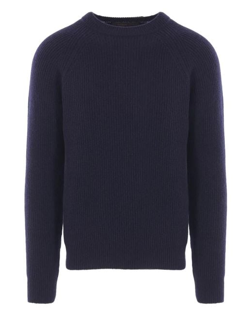 Pull À Design Côtelé Zanone pour homme en coloris Blue