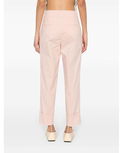 Pantalon à coupe droite Peserico en coloris Pink