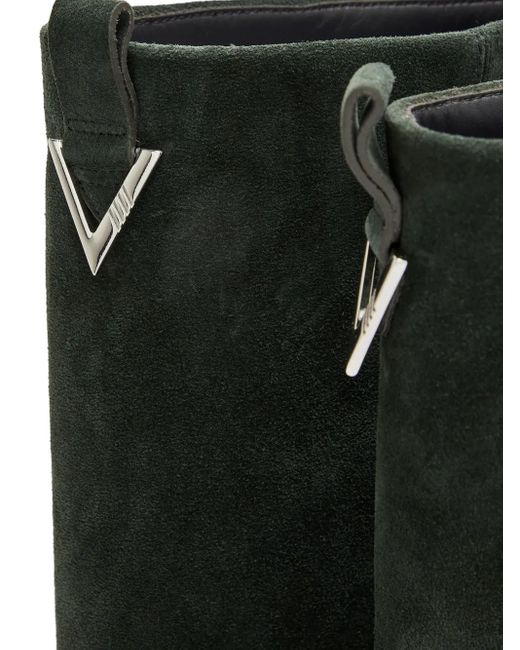The Attico Black Robin Combat Slouch Boots