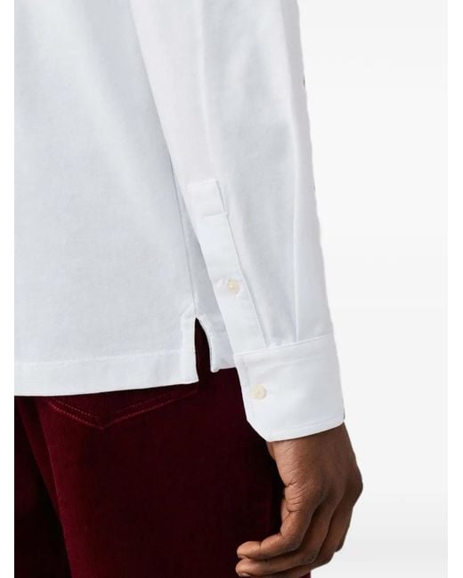 Polo De Manga Larga Hackett de hombre de color White