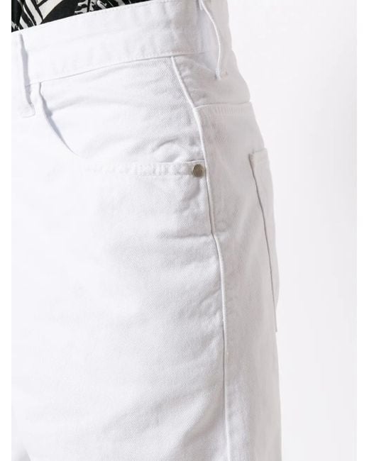Osklen White Five-Pocket Bermuda Shorts for men