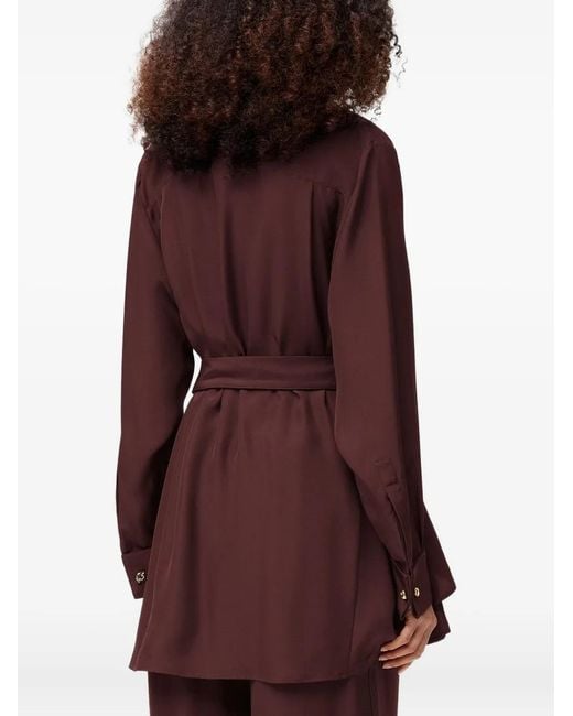 Loewe Red Belted Blouse