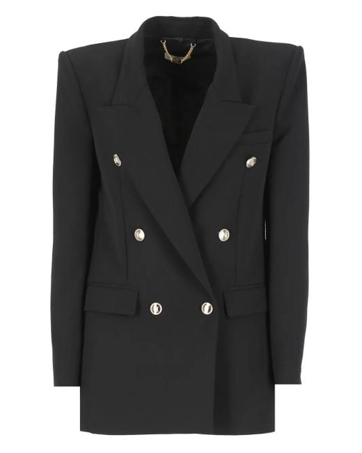 Blazer con doble botonadura Elisabetta Franchi de color Black
