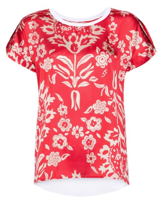 Blusa con estampado floral Liu Jo de color Red