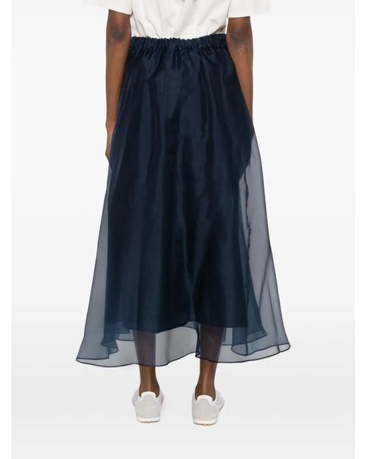 Weekend by Maxmara Blue Visino Pleated Skirt