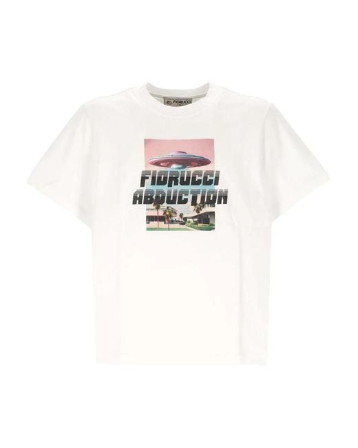 Fiorucci White Graphic-Print T-Shirt for men