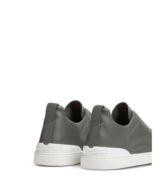 Zegna Gray Baskets Triple Stitch for men
