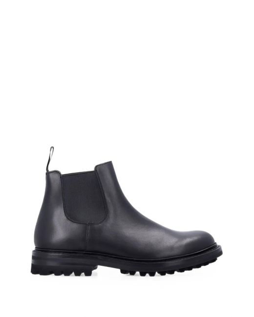 Church's Black Elasticated-Side Chelsea Boots for men