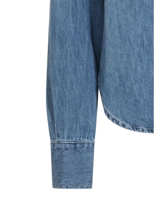 Lois Blue Studded Denim Shirt