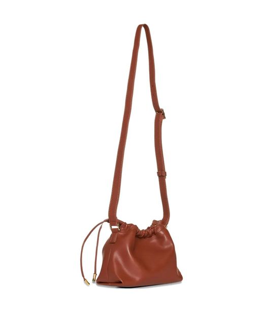 A.P.C. Red Drawstring Ninon Mini Shoulder Bag